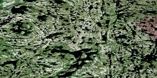 Devries Lake Satellite Map 086C07 at 1:50,000 scale - National Topographic System of Canada (NTS) - Orthophoto