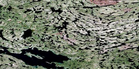 Rebesca Lake Satellite Map 086C09 at 1:50,000 scale - National Topographic System of Canada (NTS) - Orthophoto