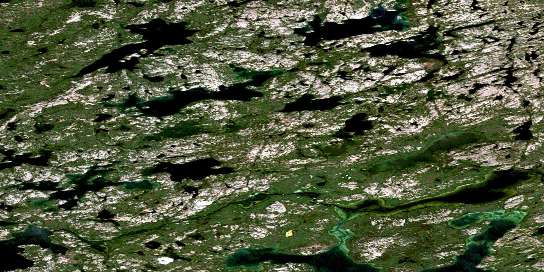 Air photo: Devreker Lake Satellite Image map 086C11 at 1:50,000 Scale