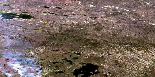 Air photo: Ortona Lake Satellite Image map 086D14 at 1:50,000 Scale