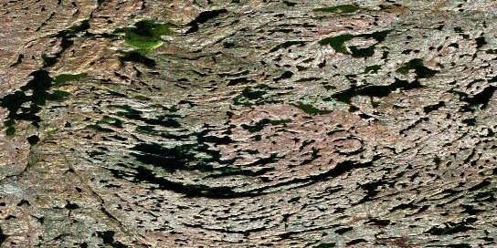 Air photo: Turmoil Lake Satellite Image map 086F01 at 1:50,000 Scale