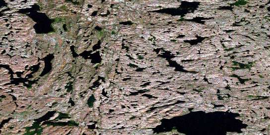 Bishop Lake Satellite Map 086F09 at 1:50,000 scale - National Topographic System of Canada (NTS) - Orthophoto