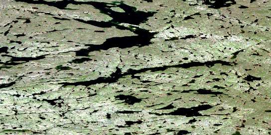 Air photo: Samandre Lake Satellite Image map 086G14 at 1:50,000 Scale