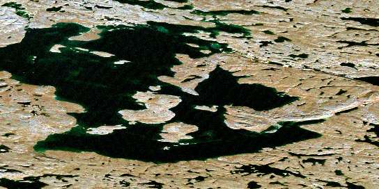 Rockinghorse Lake Satellite Map 086H16 at 1:50,000 scale - National Topographic System of Canada (NTS) - Orthophoto