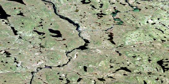 Fairy Lake River Satellite Map 086J01 at 1:50,000 scale - National Topographic System of Canada (NTS) - Orthophoto