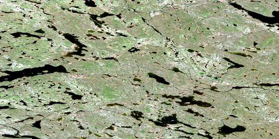 Belanger Lake Satellite Map 086J02 at 1:50,000 scale - National Topographic System of Canada (NTS) - Orthophoto