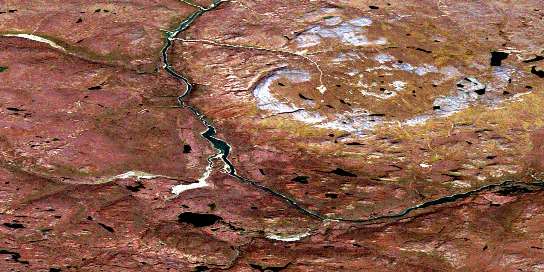 Air photo: Qingaluk Lake Satellite Image map 086K16 at 1:50,000 Scale