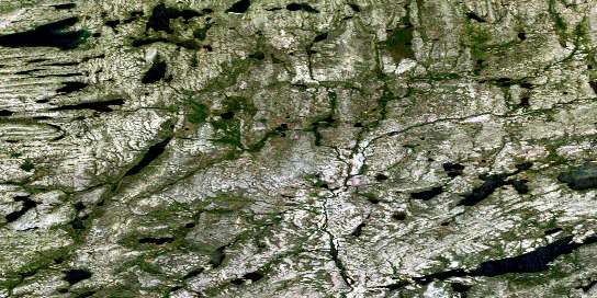 No Title Satellite Map 086L10 at 1:50,000 scale - National Topographic System of Canada (NTS) - Orthophoto