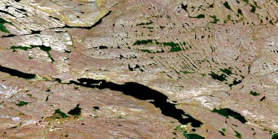 Teshierpi Mountain Satellite Map 086N07 at 1:50,000 scale - National Topographic System of Canada (NTS) - Orthophoto