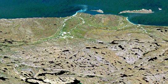 Air photo: Hanerok River Satellite Image map 086P11 at 1:50,000 Scale