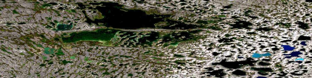 Air photo: Quunnguq Lake Satellite Image map 087D16 at 1:50,000 Scale