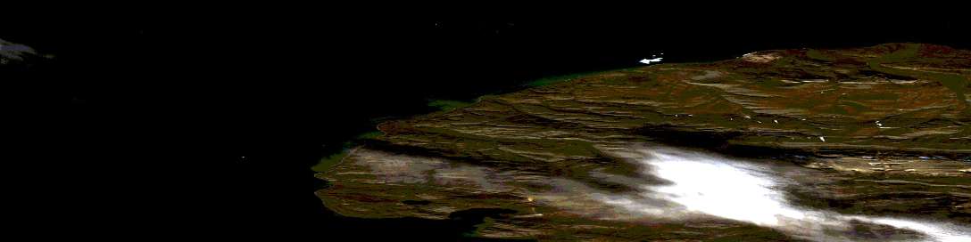 Air photo: Cape De Bray Satellite Image map 089B01 at 1:50,000 Scale