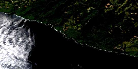 Air photo: Carmanah Creek Satellite Image map 092C10 at 1:50,000 Scale