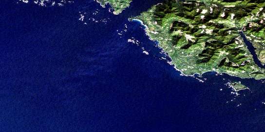 Air photo: Port Eliza Satellite Image map 092E14 at 1:50,000 Scale