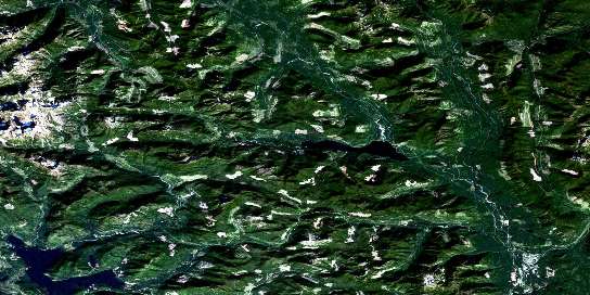 Gold River Satellite Map 092E16 at 1:50,000 scale - National Topographic System of Canada (NTS) - Orthophoto