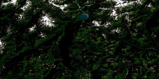 Stave Lake Satellite Map 092G08 at 1:50,000 scale - National Topographic System of Canada (NTS) - Orthophoto