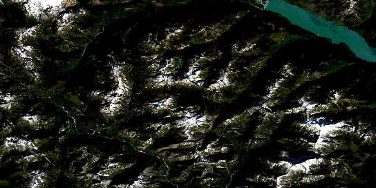 Stave River Satellite Map 092G09 at 1:50,000 scale - National Topographic System of Canada (NTS) - Orthophoto