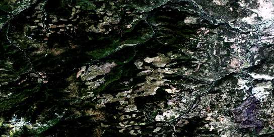 Princeton Satellite Map 092H07 at 1:50,000 scale - National Topographic System of Canada (NTS) - Orthophoto