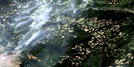 Air photo: Bankeir Satellite Image map 092H09 at 1:50,000 Scale