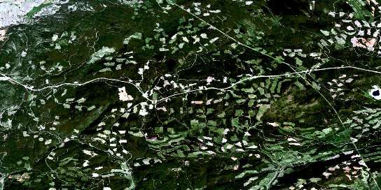 Air photo: Paradise Lake Satellite Image map 092H16 at 1:50,000 Scale