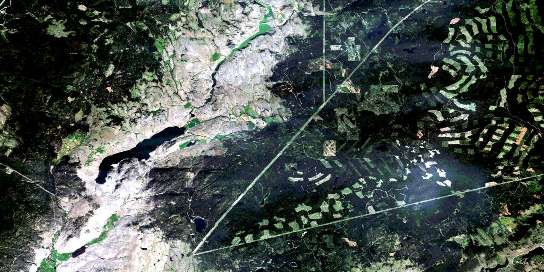 Air photo: Stump Lake Satellite Image map 092I08 at 1:50,000 Scale
