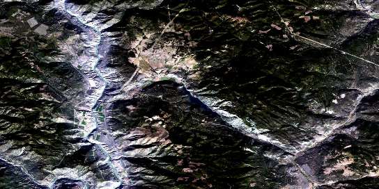 Air photo: Pavilion Satellite Image map 092I13 at 1:50,000 Scale