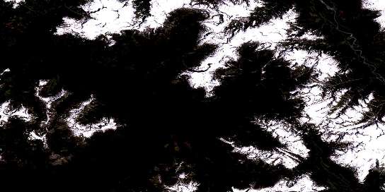 Air photo: Princes Louisa Inlet Satellite Image map 092J04 at 1:50,000 Scale