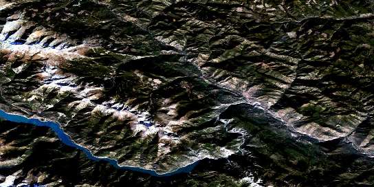 Air photo: Bridge River Satellite Image map 092J16 at 1:50,000 Scale