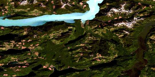 Glendale Cove Satellite Map 092K12 at 1:50,000 scale - National Topographic System of Canada (NTS) - Orthophoto