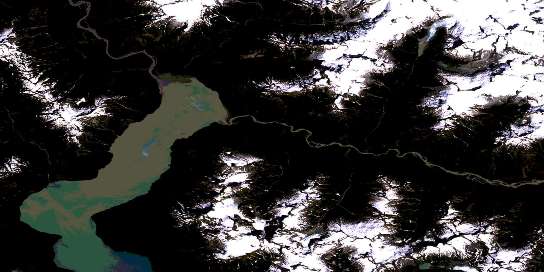 Southgate River Satellite Map 092K15 at 1:50,000 scale - National Topographic System of Canada (NTS) - Orthophoto