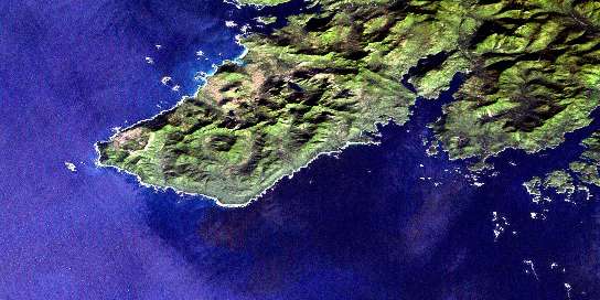 Air photo: Brooks Peninsula Satellite Image map 092L04 at 1:50,000 Scale