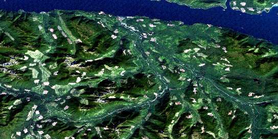 Air photo: Adam River Satellite Image map 092L08 at 1:50,000 Scale