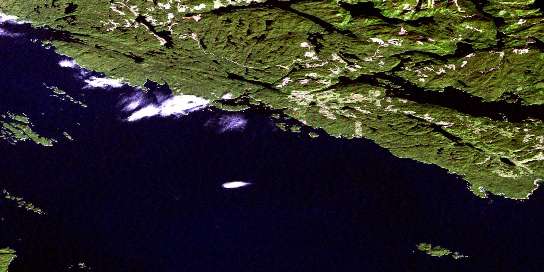 Air photo: Bradley Lagoon Satellite Image map 092L14 at 1:50,000 Scale