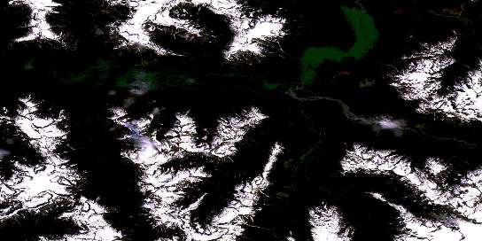 Owikeno Lake Satellite Map 092M10 at 1:50,000 scale - National Topographic System of Canada (NTS) - Orthophoto
