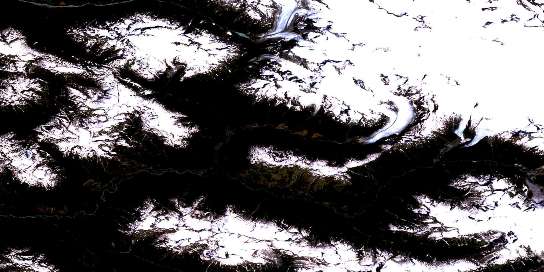 Sheemahant River Satellite Map 092M16 at 1:50,000 scale - National Topographic System of Canada (NTS) - Orthophoto