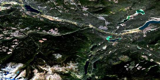 Air photo: Tatla Lake Satellite Image map 092N15 at 1:50,000 Scale