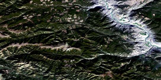 Air photo: Big Bar Creek Satellite Image map 092O01 at 1:50,000 Scale