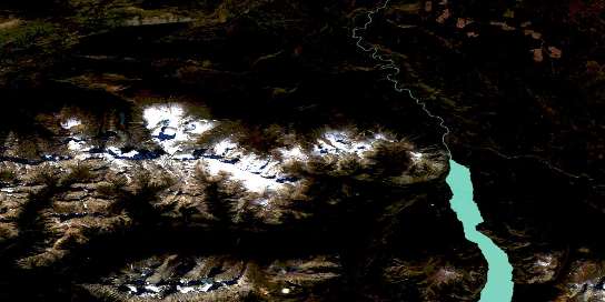 Air photo: Mount Tatlow Satellite Image map 092O05 at 1:50,000 Scale