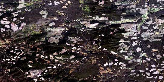 Bambrick Creek Satellite Map 092O11 at 1:50,000 scale - National Topographic System of Canada (NTS) - Orthophoto