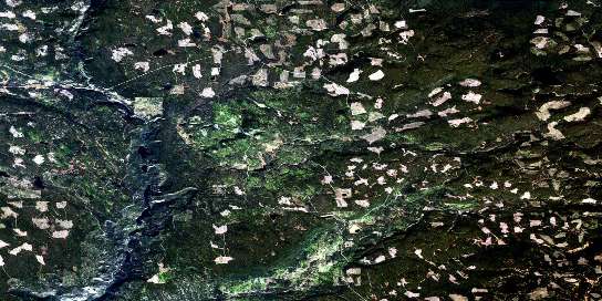 Air photo: Criss Creek Satellite Image map 092P02 at 1:50,000 Scale