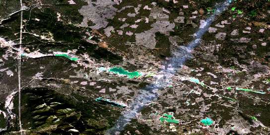 Air photo: Jesmond Satellite Image map 092P05 at 1:50,000 Scale