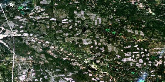 Air photo: Gustafsen Lake Satellite Image map 092P12 at 1:50,000 Scale