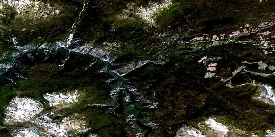 Atnarko Satellite Map 093C05 at 1:50,000 scale - National Topographic System of Canada (NTS) - Orthophoto