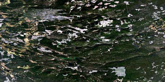 Satah Mountain Satellite Map 093C07 at 1:50,000 scale - National Topographic System of Canada (NTS) - Orthophoto