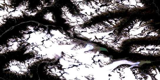 Air photo: Jacobsen Glacier Satellite Image map 093D01 at 1:50,000 Scale