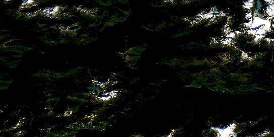 Air photo: Labouchere Channel Satellite Image map 093D06 at 1:50,000 Scale