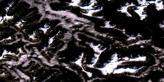 Kitlope Lake Satellite Map 093E04 at 1:50,000 scale - National Topographic System of Canada (NTS) - Orthophoto