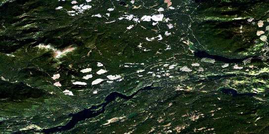 Tsacha Lake Satellite Map 093F02 at 1:50,000 scale - National Topographic System of Canada (NTS) - Orthophoto