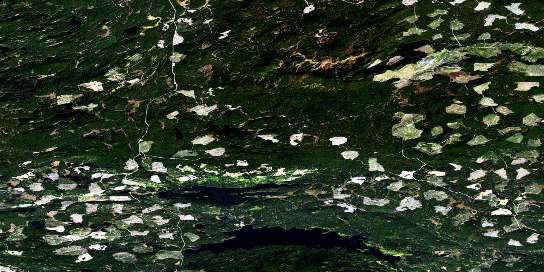Tatuk Lake Satellite Map 093F09 at 1:50,000 scale - National Topographic System of Canada (NTS) - Orthophoto