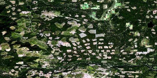 Punchaw Lake Satellite Map 093G06 at 1:50,000 scale - National Topographic System of Canada (NTS) - Orthophoto